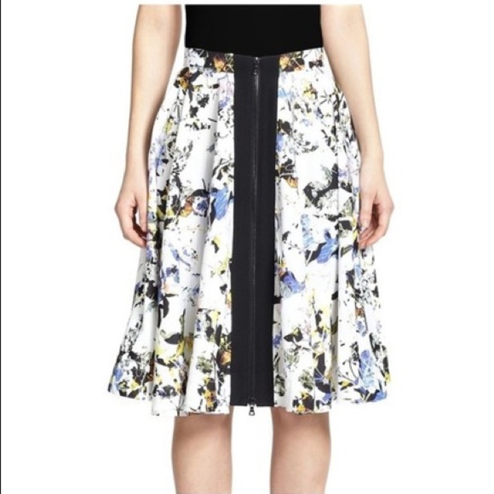 Elizabeth & James floral print a-line skirt size 0